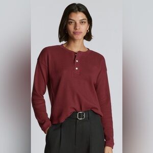 Everlane Organic Cotton Waffle Henley